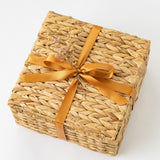 woven water hyacinth basket