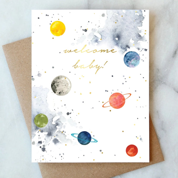 Space Baby Note Card