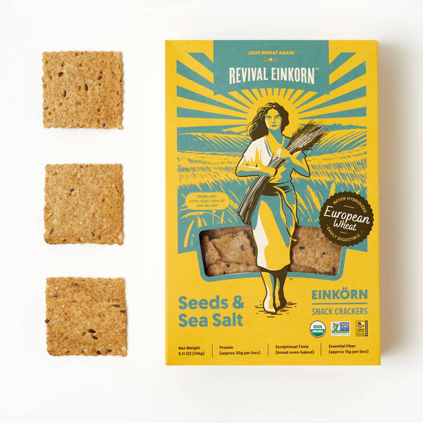 Seeds & Sea Salt Organic Einkorn Crackers