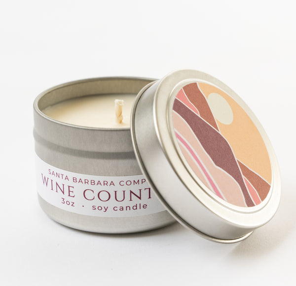 Wine Country Travel Candle