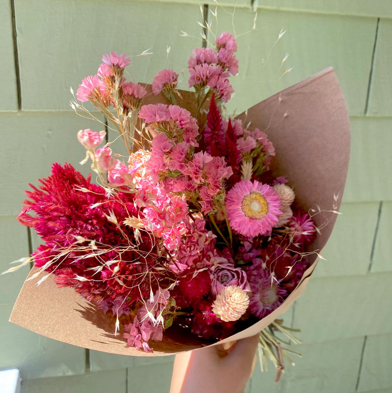 Blushing Beauty Pink Dried Floral Bouquet