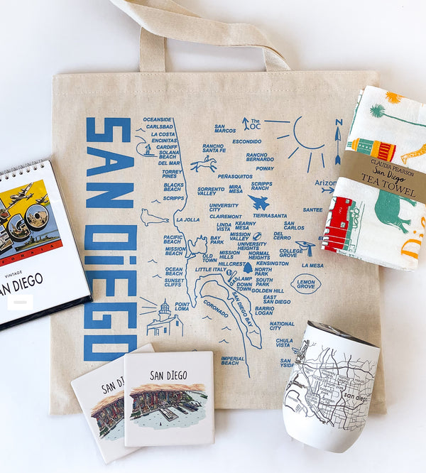 San Diego Map Tote