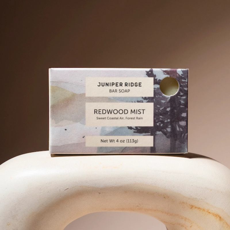 juniper ridge bar soap in redwood mist