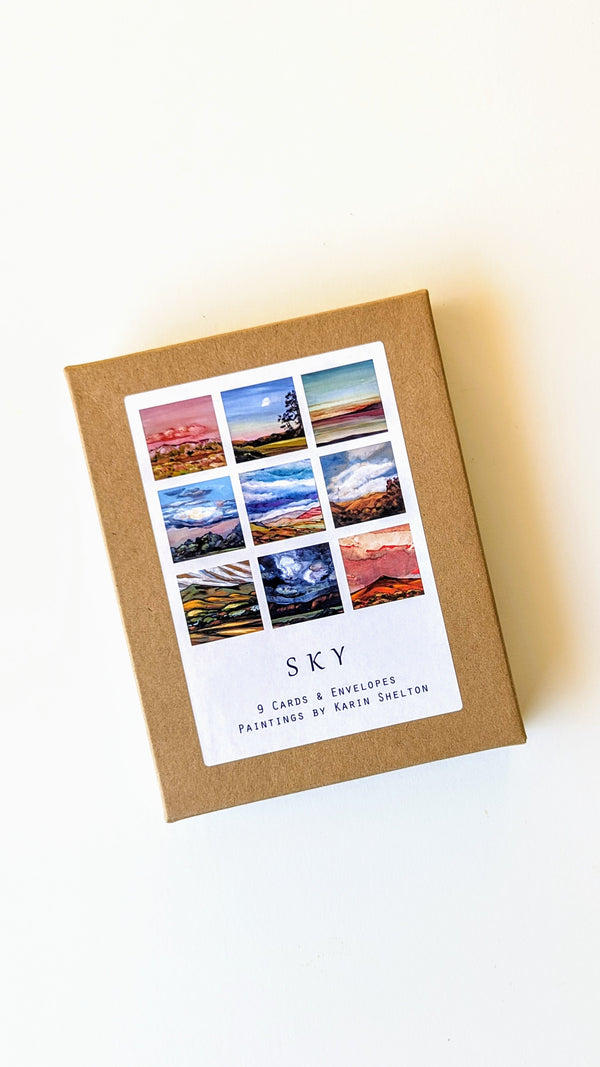 Sky Watercolor Note Cards