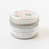 Santa Barbara Company Rosewater Travel Candle