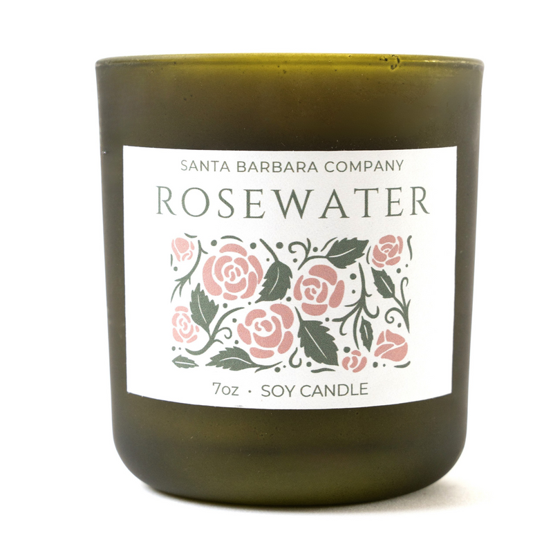 Santa Barbara Company Rosewater Candle