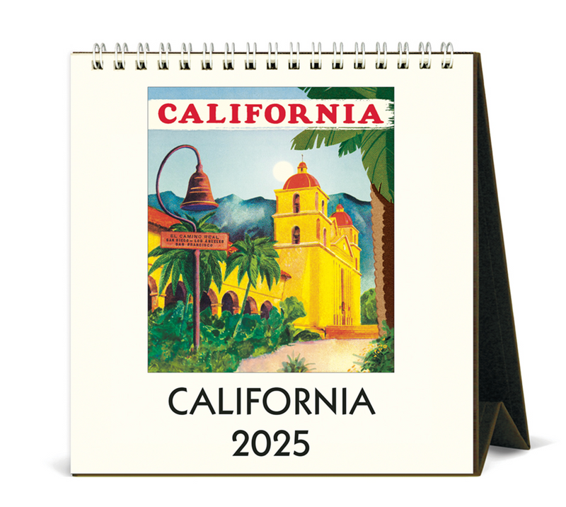 California Easel Desk Calendar 2025