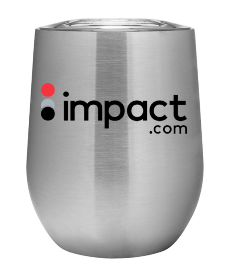 Custom Logo Insulated Wine Tumbler - 12 oz