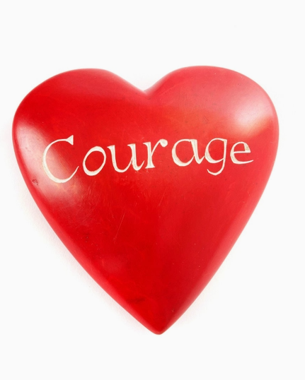 Courage Soapstone Heart