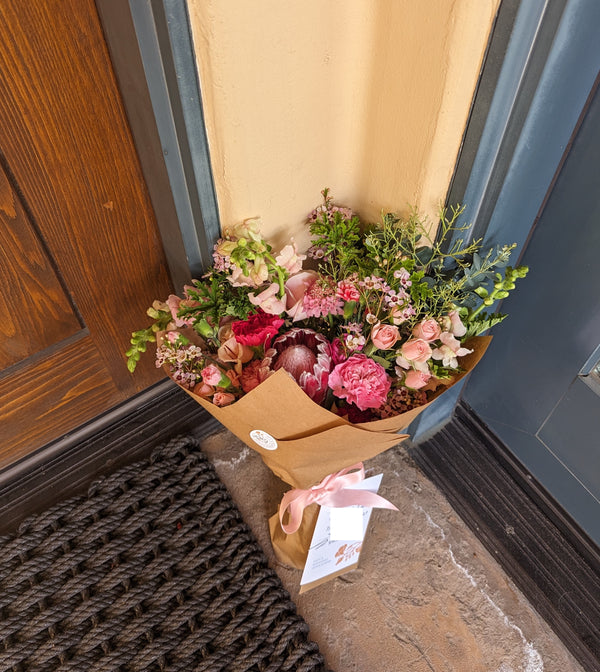 pink large flower bouquet