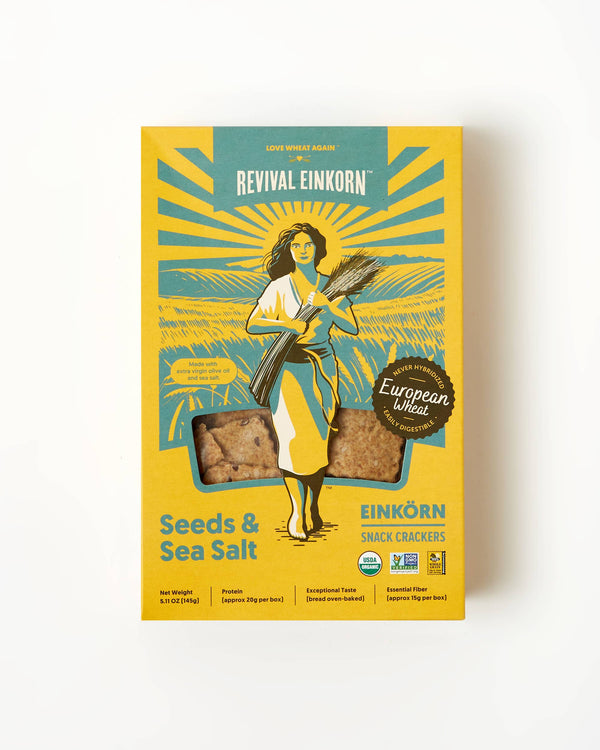 Seeds & Sea Salt Organic Einkorn Crackers