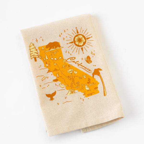 California Map Towel