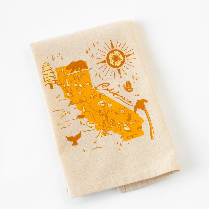 California Map Towel