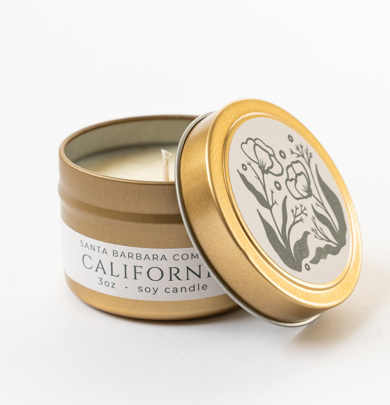 Santa Barbara Company California Travel Candle