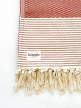 bohemia terracotta turkish towel