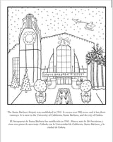 Christmas in Santa Barbara A Bilingual Coloring Book