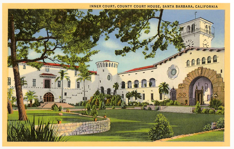 Santa Barbara Courthouse Postcard