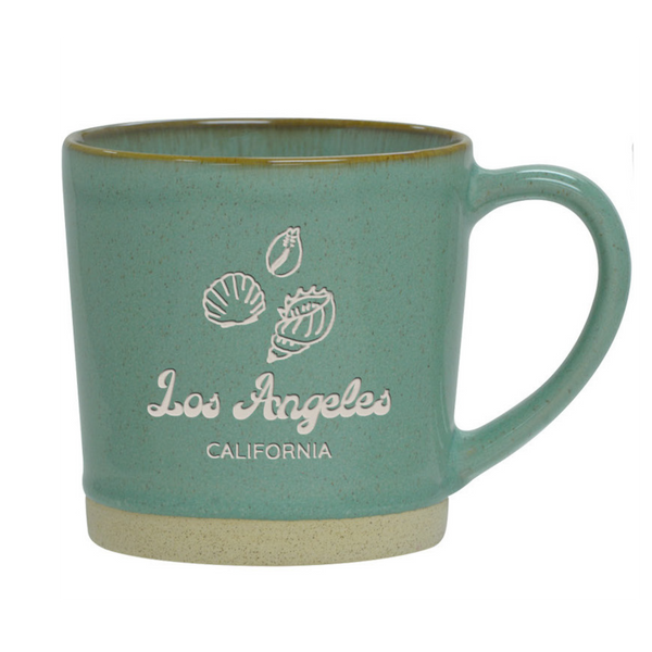 Los Angeles Shells Etched Ceramic Mug