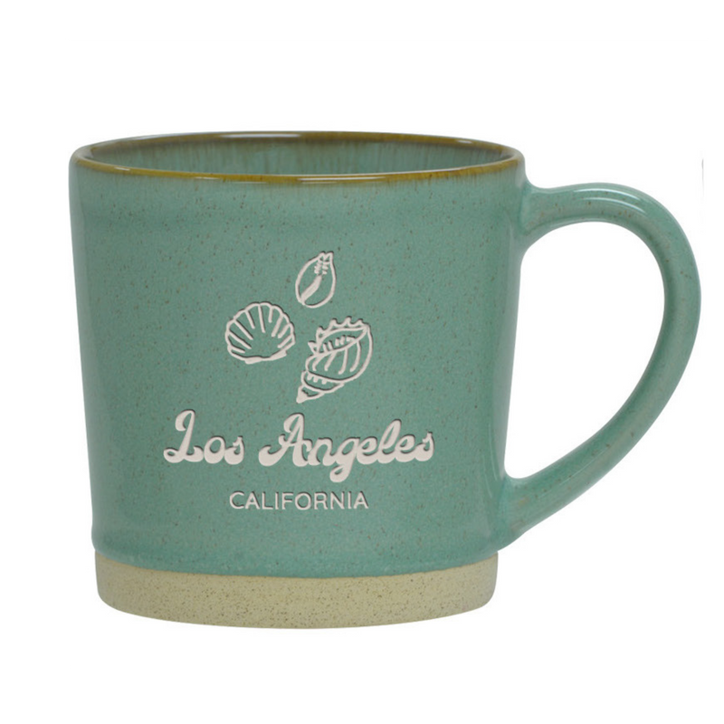 Los Angeles Shells Etched Ceramic Mug