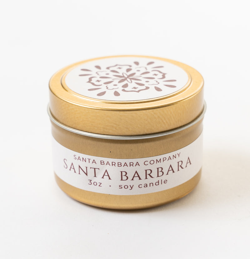 Santa Barbara Travel Candle