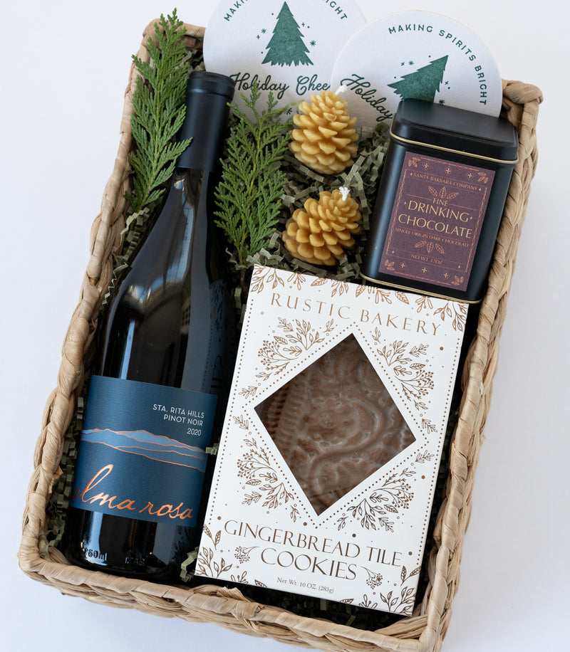 Santa Barbara Company Alma Rosa Holiday Gift Basket