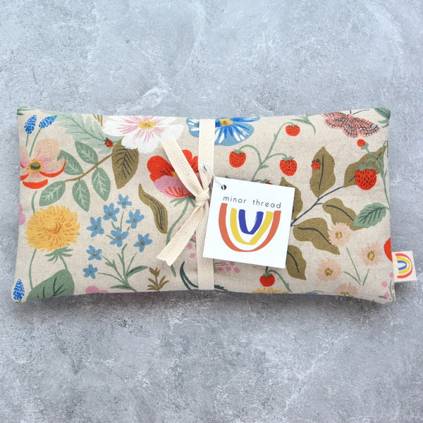 Eye Pillow in Strawberry Fields Canvas