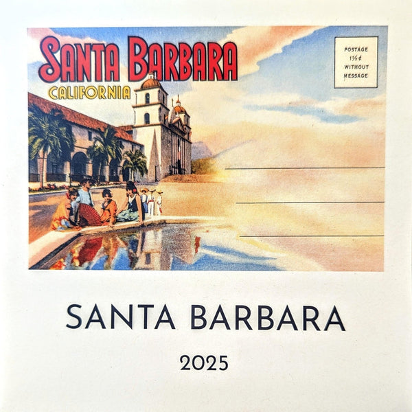 Santa Barbara Easel Desk Calendar 2025