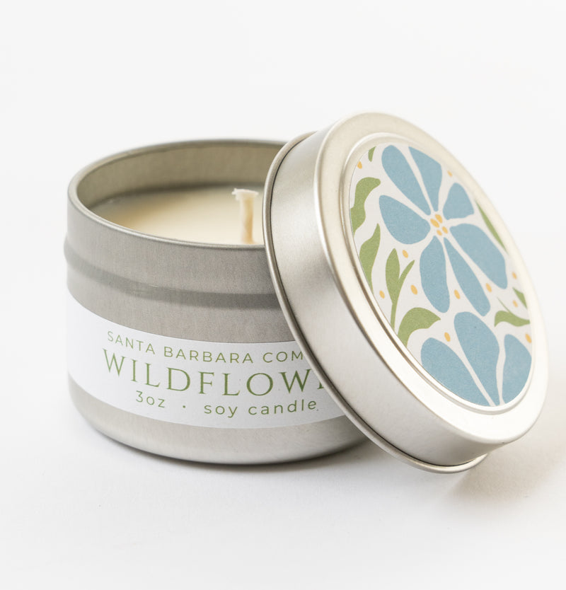 Wildflower Travel Candle