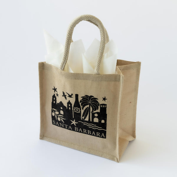 Santa Barbara Skyline Tote in Black