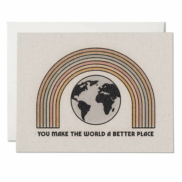You Make the World A Better Place Note Card