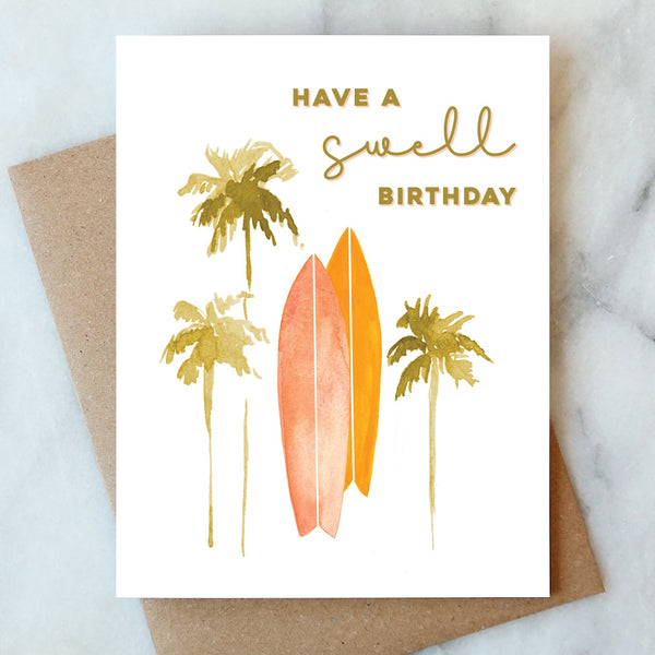 Swell Birthday Surf Birthday Card