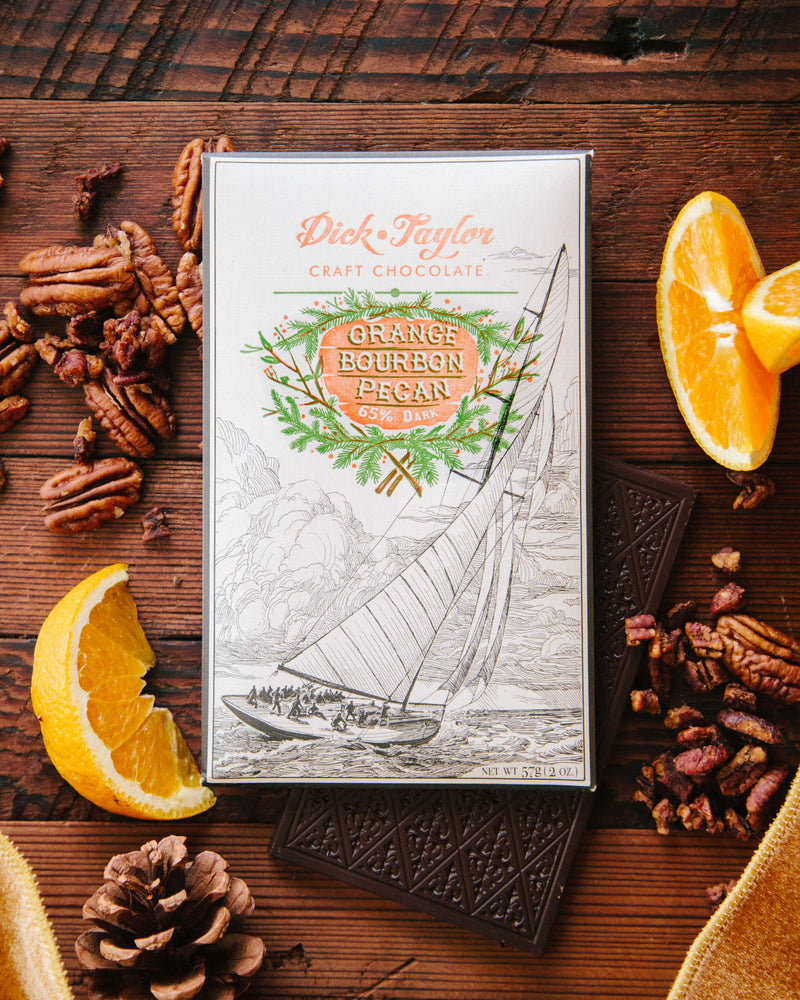 Dick Taylor Orange Bourbon Pecan Chocolate