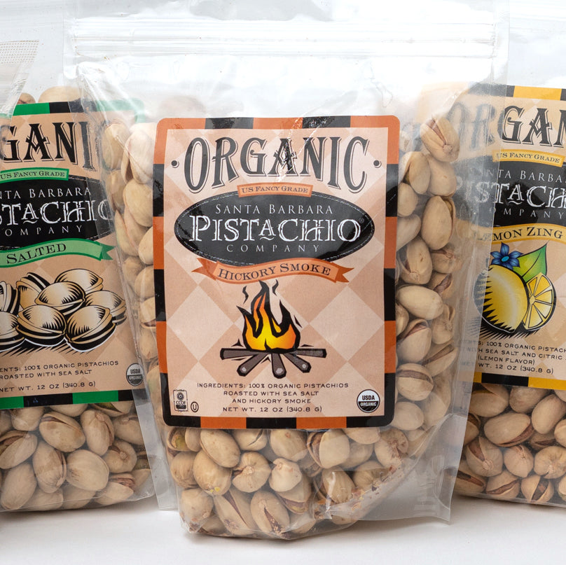 Santa Barbara Pistachio Company Onion Garlic Organic Pistachios