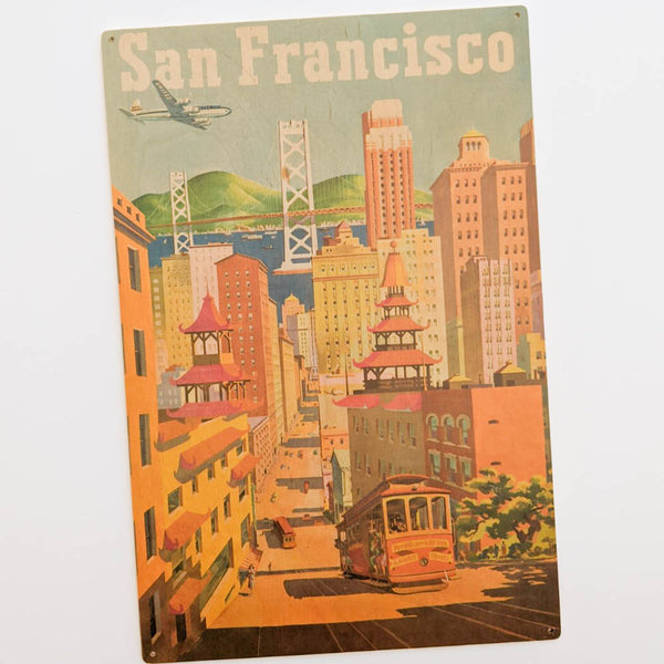 Illustration San Francisco - Vintage Travel Poster